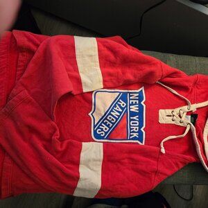 New York Rangers Hockey Sweatshirt Cozy Cool Size M  Red White